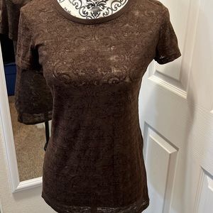 Buckle BKE Top in Size Large.  Brown burnout, worn once.